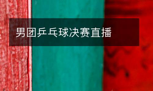 男團(tuán)乒乓球決賽直播
