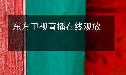 東方衛(wèi)視直播在線觀放